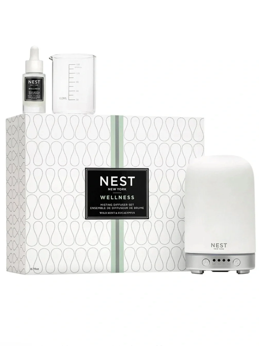 NEST Wellness Mist Diffuser Set - Wild Mint & Eucalyptus